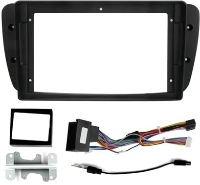 Panneau Stéréo Adaptateur De Fixation pour Tableau Bord, Cadre Façade D'autoradio 9 Pouces pour Seat pour Ibiza 6j 2009-2013 KMAGE