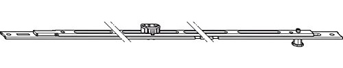 WINKHAUS Mittenverriegelung M.750-1, L=750 mm, 1 Schließzapfen, silber