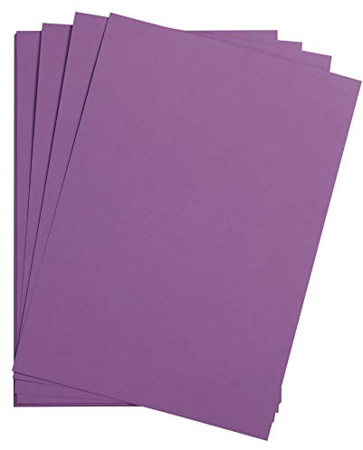 Clairefontaine 975259C Packung mit 25 Bastelkartons Maya, 185g, DIN A4, 21 x 29,7cm, 1 Pack, violett