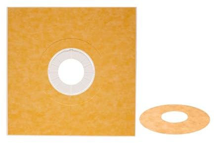 Schluter Kerdi Prefabricated Sloped Shower Tray - Waterproof, Ready to Tile - Lightweight Polystyrene, 60 Length, 60 Width, Center Outlet Position - KST1525