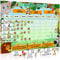 Luigi's Large Safari Animal Potty Training Reward Chart | Chores Chart for Kids: Encourages Good Behaviour and Customisable Magnets and Dry Erase Feature | Sticker Chart for Children Behaviour