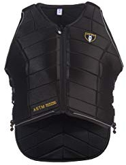 TIPPERARY EQUESTRIAN Horse Riding Eventing Vest - Eventer Pro - English Style Protective Horseback Riding Apparel - Flexible Customizable Fit Body Protector - Black - Large