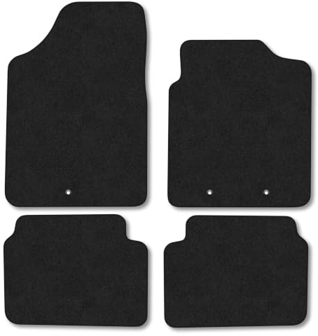 Fits Hyundai i10 (2008-2014) Carpet Car Mats | Black Edge Trim Tailored Fit Floor Mats Full Coverage Protection Accessories Easy Clean Anti Slip Made in the UK