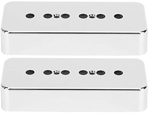 2 teilige Tonabnehmerkappe, Pickup Abdeckung Silberverchromtes ABS Musikinstrumentenzubeh?r f¡§1r P90 Soapbar Pickup Ersatzteile, aufsammeln