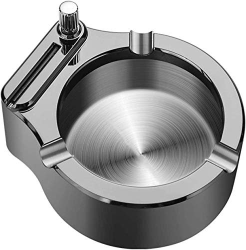 Retro-Metall-Aschenbecher, nachfüllbares Kerosin-Feuerzeug, Persönlichkeitsgeschenk, Aschenbecher für Männer, Vater, Freund, Ehemann, Freunde, Edelstahl-Aschenbecher, Zehntausend Streichholz-Feuerzeug