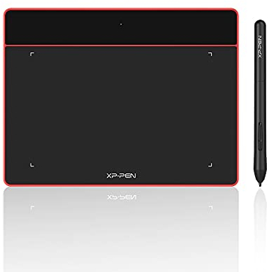 XP-PEN Deco Fun S Digitales Zeichentablet 15,2 x 10,2 cm (6 x 4 Zoll) für OSU! Zeichnen und Bearbeiten von Fotos, Digitalisierer mit P01-Stift, ohne Akku, kompatibel mit Mac, Windows, Android und