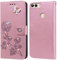 Cover per Huawei P Smart Custodia,Carta Fessura, Supporto Stand,Silicone TPU,Flip Protettiva Case per Huawei P Smart 2018(5.65)