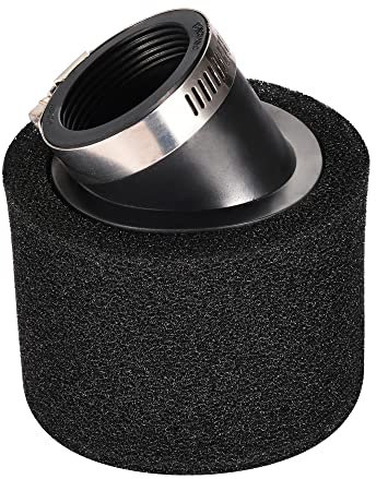 GOOFIT 42mm Luftfilter Doppelschaum Schwammreiniger schwarzer Abschrägwinkel Mund Ersatz für 50cc 70cc 90cc 110cc 125cc 150cc Dirtbike Motorrad Go Kart ATV Quad Buggy Scooter