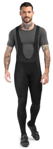 SIROKO - Salopette Lunga da Ciclismo Black Sea - S - Nero