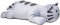 Uni-Toys - Plüsch-Kissen - Katze grau - Ultra-weich - 55 cm (Länge) - Plüschtier, Kuscheltier