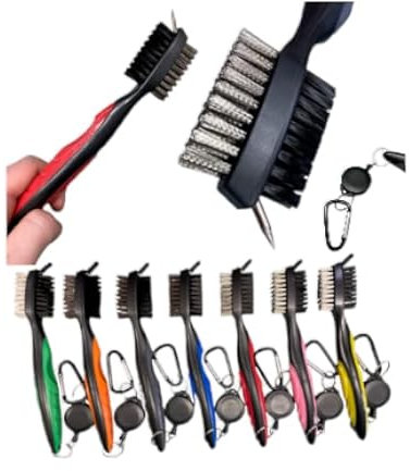 Mad Paints GOLF CLUB GROOVE BRUSH CLEANER TOOL BLADES IRON WEDGE FACE FOR VOKEY CLIP BAG (BLACK)