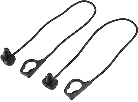 X AUTOHAUX 2 Stück Paket-Regal-Saiten, Heckklappe, Aufbewahrungstasche, Tablett, Gurt, nur für Opel Corsa D 07–15, 5-Türer, Schrägheck