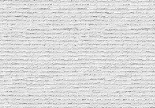 wandmotiv24 Fototapete Backsteinmauer-weiss, 200 x 140cm - selbstklebende Vliestapete 150g, Wanddeko, Wandbild, Wandtapete, Backsteinmauer M0050