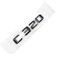 LAZIRO 1 stücke ABS Auto Hinten Schwanz Emblem Anzahl Buchstaben Abzeichen Logo Aufkleber Fit for Mercedes Benz C Klasse C220 C320 W203 W204 W205 Zubehör (Color : Black C320)