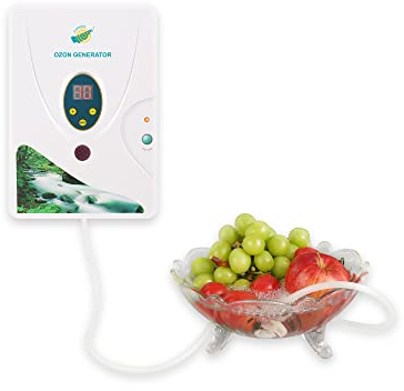 Urteilchen Ozon-Generator 600 mg/h mit Schlauch und zwei Sprudelsteinen für ozonisiertes Wasser, gegen Gerüche und zum Reinigen