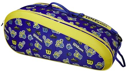 Wilson Tennis-Schlägertasche Minions 3.0 Team, Für bis zu 6 Schläger, Für Kinder und Jugendliche