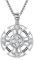 REDSUN Keltisches Halskette 925 Sterling Silber Kreuz Kette Keltisches Kreuz Anhänger Vintage Anhänger Amulett Schmuck für Herren Männer Damen