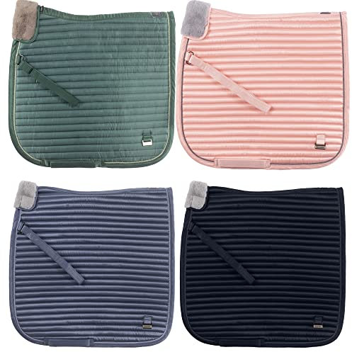 Cavallo Jule Schabracke mit horizontal gestreifter Steppung, Größe:Dressur, Farbe:Bright Salmon