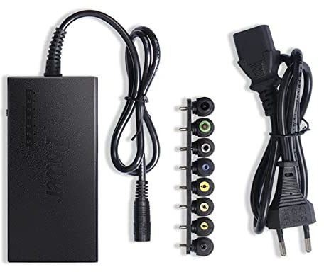 Irfora 96 W Universal-Laptop-Ladegerät AC-Adapter mit 8 DC-Klinkenstecker-Konvertern 12 V bis 24 V einstellbares tragbares Ladegerät EU-Stecker