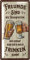 LANOLU Retro Blechschild Bier BESTE FREUNDE SIND WIE THERAPEUTEN - lustige Schilder mit Sprüchen, Bar Dekoration für Partykeller, Kneipen Bardeko - Geschenkidee Papa zum Vatertag 16x32cm