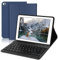 AVNICUD Tastatur Hülle für iPad Mini 5/4/3/2/1, Weiche TPU-Rückseite Case, Magnetisch Abnehmbarer Bluetooth Keyboard mit QWERTZ Layout, Dunkelblau