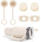 6 Stück Silikon Auslaufsicheres Stopfen Set, Auslaufsicherer Stopfen Spill Stopper Leak Stopper mit Strohhalm Abdeckungen Zubehör Kompatibel mit Stanley Cup 2,0 40/30oz (Cremegelb)