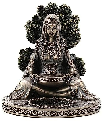 Dusarls Tall Celtic God Cernunnos Tee licht Kerzenhalter Kalt guss Bronzeharz Skulptur Wiccan Home Decor Figurine Sammlerstücke