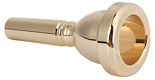 Posaunenmundstück, Bassposaunenmundstück, Messing, Posaunenmundstück, Großer Schaft, Mundstück, Metall, 12,7 Mm, 5 G, Zubehör, Ersatz, Tr 03 (Gold)