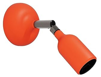 creative cables - Silikonlampe mit Gelenk - Ohne Leuchtmittel orange