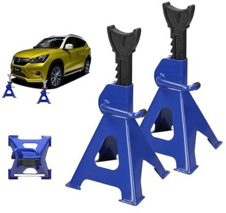 Juego de gato para coche, 3 toneladas, rango de elevación, 14 cm, trinquete, soporte de eje de acción, soporte de eje de acción de acero, soporte para coche, furgoneta, garaje, emergencia