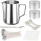 JEMESI Kit de Fabrication de Bougies, Inclus Pot de Fusion, Boîte à, Mèches, Bougie Autocollants, Porte pour la Fabrication de Bougies des Débutants à Avancés
