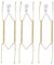 QUARKZMAN 3pcs Colgador de Platos 16 Pulgadas de Acero Inoxidable Invisible con Ganchos Decorativos de Pared y Protector de Punta para Platos Decorativos y Arte