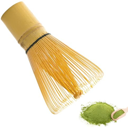 Matcha-Schneebesen, Bambusbesen für Matcha Tee, Traditioneller Matcha-Starter-Set, Matcha Besen Herstellungswerkzeuge, Japanische Bambus Besen Matcha Whisk Bamboo - 100 Zinken
