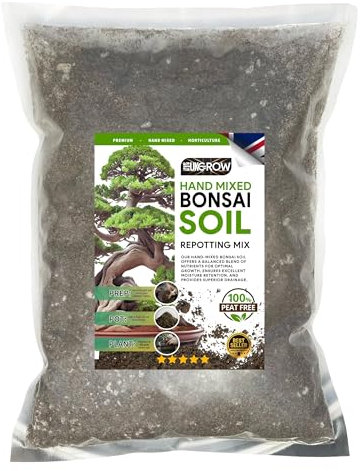 UK Grow Premium Bonsai Potting Mix - Perfect Blend for Healthy and Thriving Bonsai Trees, Available in 1L, 2L, 3L, 5L, 10L, 20L and 30L Bags (Bonsai Soil, 30, Litres)