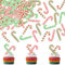 Blumomon 40 Stück Essbare Merry Christmas Cupcake Topper Essbare Christmas Süßigkeiten Weihnachts kuchen Dekoration Weihnachtsfeier Feiertagsbedarf