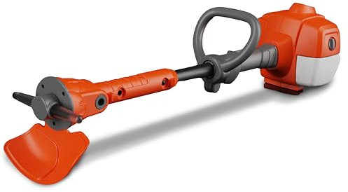 Teorema Giocattoli - Teorema Teorema - Desbrozadora de Juguete para niños a batería con Luces y Sonidos, Brazo telescópico, Longitud 57 cm, Color Naranja, Blanco, Gris, 80416