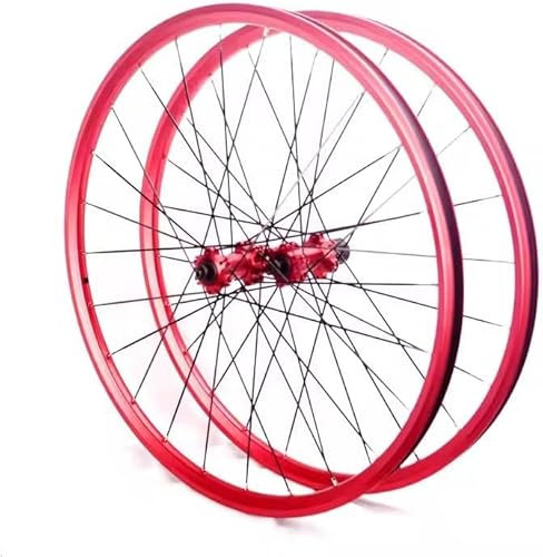 Mountainbike-Räder, Carbonfaser-Drahtreifen, 66 cm, 27,5 cm, 29 Zoll, mit roten Felgen, Scheibenbremse, Mountainbike-Laufradsätze (26 Zoll, Centerlock QR)