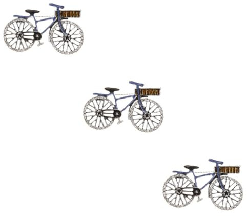 3 Stück Retro Fahrrad Brosche mit Schmuck für Damen Dekorative Anstecknadel für Fahrradfahrer für Besondere Anlässe Hochqualitatives Design für Tag Besondere Events