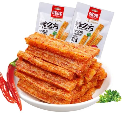 BaiLiSnacky Collations Décontractées 80g*2Pcs Latiao Sucrés Et Épicés Chinoises Super Spicy Épicé & Savoureux Snack Authentique Chinois