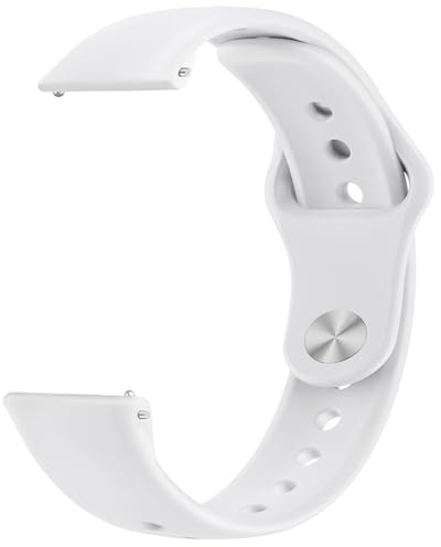 Issinlky 20 mm weiches Silikonband, kompatibel mit Galaxy Watch 7/6/5/4/FE 40 mm 44 mm/Garmin Venu Sq/Sq 2/Venu/2 Plus/Vivoactive 3/5/6/Amazfit GTS/Bip, Sportarmband für Damen und Herren