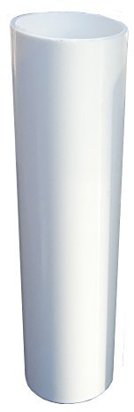 E14 Kerzenhülse 3 Stück L. 100mm ø24mm Innen glatt Kunststoff Weiß für Kerzenfassung Kronleuchter Lüster Kerzenhülle Fassungshülse