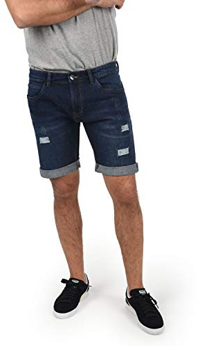 Indicode IDHallow Herren Jeans Shorts Kurze Denim Hose
