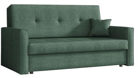 Mirjan24 Sofa Viva Bis III mit Schlaffunktion, Bettsofa, 3 Sitzer Polstersofa mit Bettkasten inkl. Kissen, Sofagarnitur, Schlafsofa Farbauswahl, Wohnlandschaft (Spirit 11)