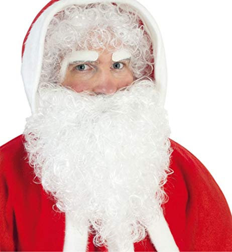 KarnevalsTeufel Nikolaus-Set (Perücke und Bart) Weihnachtsmann Zubehör