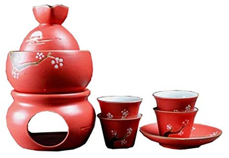 Ceramic Warm Wine Wine Set Wine Set Wine Wine Warm Wine Pot 5 Pieces Wine Set