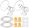 Maymom Breast Pump Kit Compatible with Medela Pump in Style Advanced Breast Pumps;2 Breastshields (one-piece, 24mm), 4 Valve, 6 Membrane, & 2 Pump-in-Style Tubing Can Replace Medela Pumpin Style Valve
