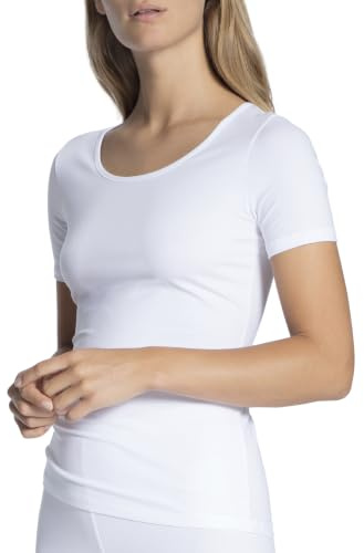 CALIDA Natural Comfort T-Shirt Damen Weiss 48-50