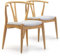 VS Venta-stock Pack 2 sillas Rustic Color Roble, Madera Maciza, 55 cm (Largo) 54,5 cm (Profundo) 76 cm (Alto)