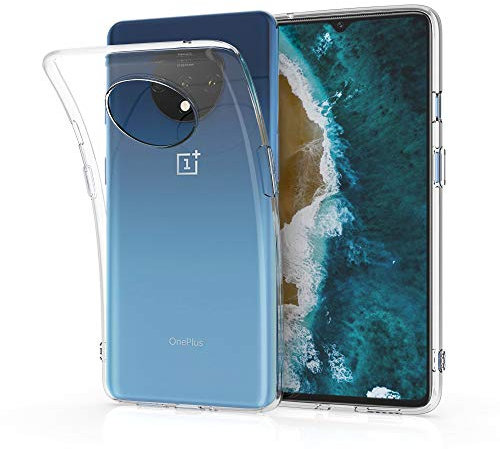 kwmobile Hülle kompatibel mit OnePlus 7T - Silikon Handyhülle transparent - Handy Case in Transparent