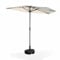 Alice's Garden - Parasol de balcon Ø250cm – CALVI – Demi-parasol droit. mât central en aluminium avec manivelle d’ouverture. toile sable